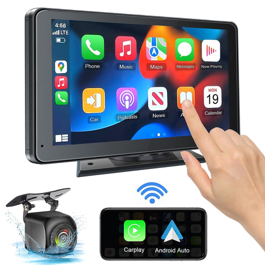 Autoradio 7" sans Fil CarPlay & Android Auto (Dash Mount)