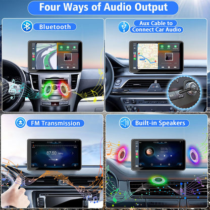 Autoradio 7" sans Fil CarPlay & Android Auto (Dash Mount)